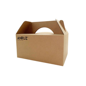 Portable cardboard packaging box