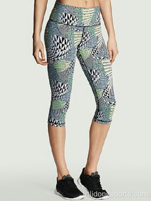 Leggings de femme personnalisés coulant des collants de yoga sport gym