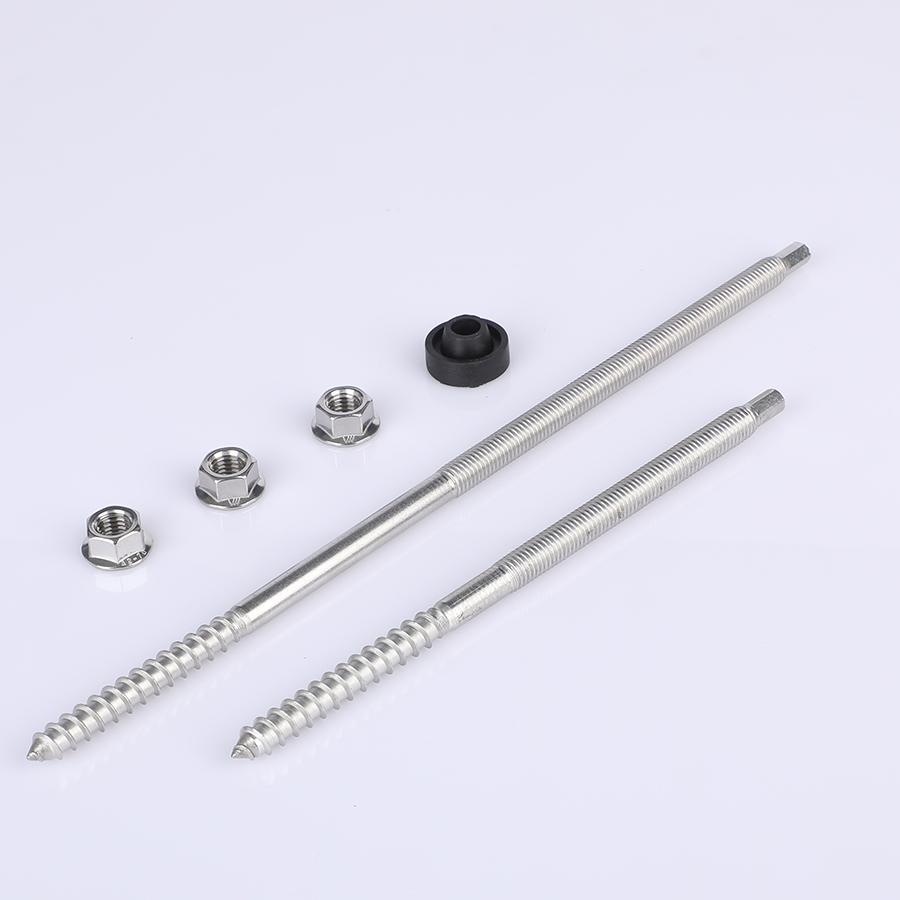 Болты из нержавеющей стали с двойной резьбой и крупной резьбой (5) Stainless steel double thread bolts coarse thread (5)