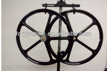 Hotsale new fixie gear wheelset 5 spoke wheelset fixed gear wheelset sealed bearing hub