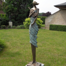 bronze casting foundry metal craft violin bronze sculpture for garden