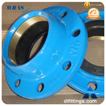 Ductile iron quick flange adaptor for PE pipe
