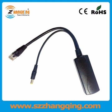 12V1A Active POE splitter 802.3af gigabit PoE splitter poe for ip phone