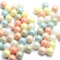 Harga Borong Murah 6MM 8MM 10MM Acrylic Round AB Plating Ball Beads Plastik Longgar Spacer Beads Untuk Pembuatan Perhiasan