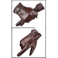 PU suede touch screen gloves for men winter