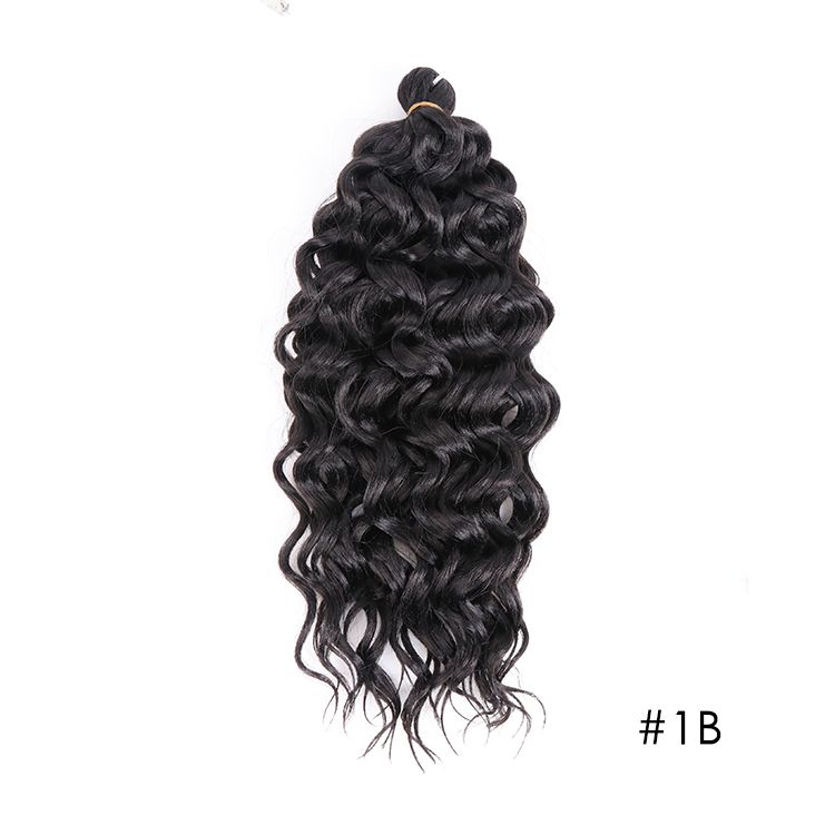 18-24 Inch Ombre 613 Blonde Hawaii Afro Curls Crochet Hair Extensions Synthetic Ocean Wave Braiding Hair