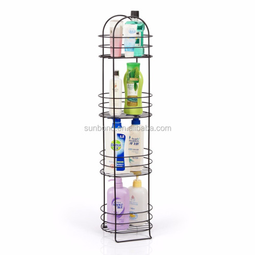 Floor standing tidy bathroom organizer shelf corner storage rack