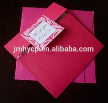 Custom design hot stamping Envelope Invitation Wedding Card