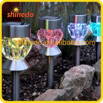 RGB Diamond Glass Solar Lawn Light Led Solar Garden Lighting