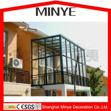 aluminum frame balcony glass sunroom Patio glass room