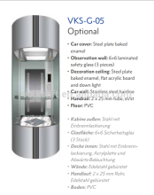 Volkslift Circular Panorama Elevator Lift Sino-Germany Joint Venture