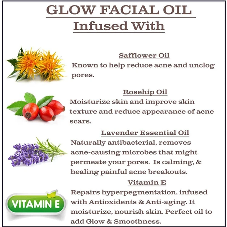 All Natural Remove Acne Scars & Antioxidants Beauty Facial Oil