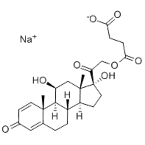 Pregna-1,4-dieno-3,20-diona, 21- (3-carboxi-1-oxopropoxi) -11,17-dihidroxi, sal monosódica CAS 1715-33-9