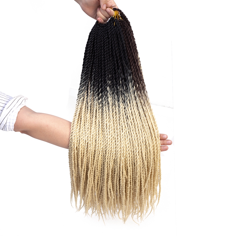 Hot sell senegalese twist braid  aliexpress crochet senegalese twist ombre jumbo braid senegalese twist weft