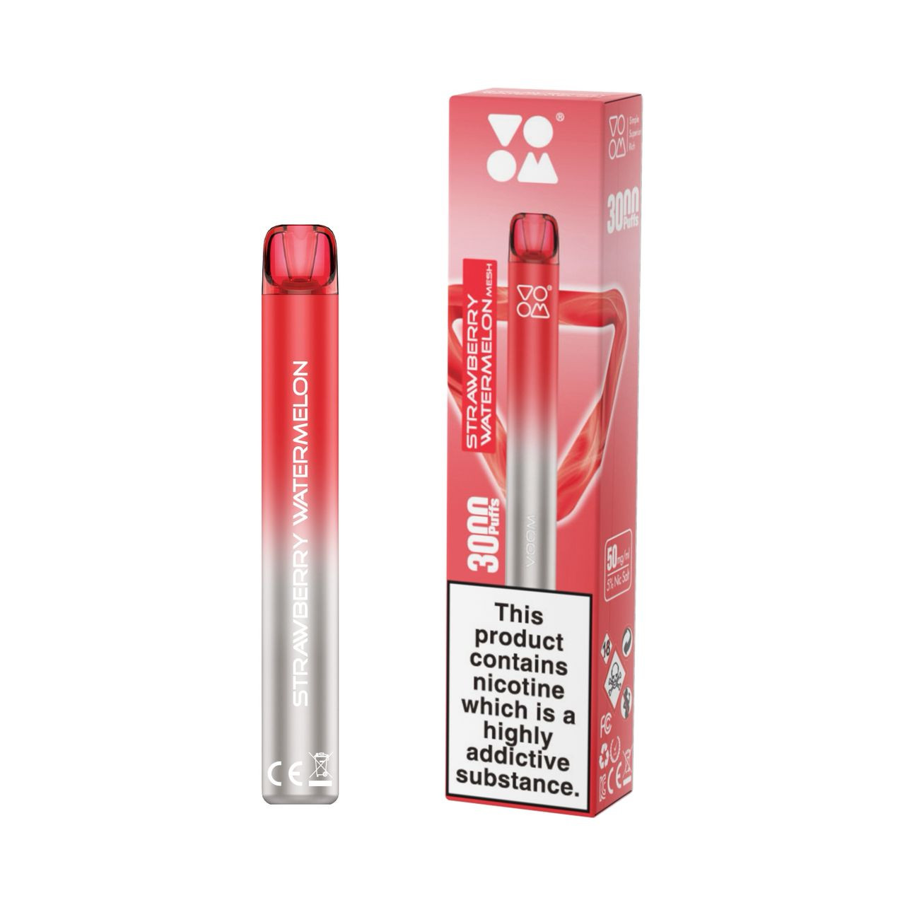 VOOM Mesh 3k sedutan-Tembikai Strawberi VOOM Mesh 3k puffs-Strawberry Watermelon