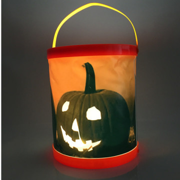 Plastic pumpkin halloween pumpkin bucket plastic halloween pumpkin buckets