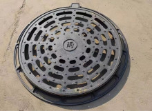 Round nodular cast iron rainwater grate