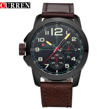 Luxury Sport Leather Band Men Wrist Watches