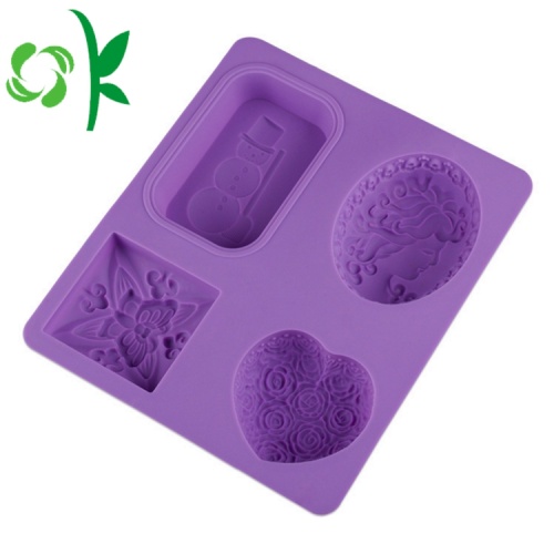 4Hole Silicone Soap Making Tools Khuôn xà phòng khác nhau