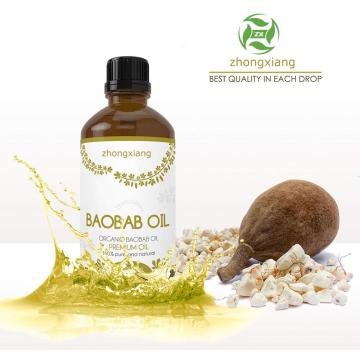 Precio al por mayor Cuidado de la piel y el cabello 100% puro aceite de baobab