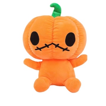 Scary Plush Pumpkin Toy Orange Halloween Plush Pumpkin Toy