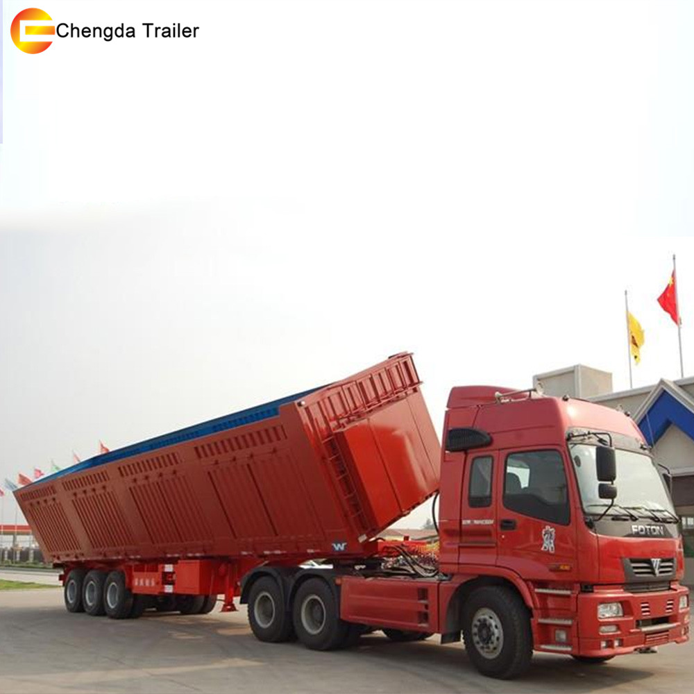 remorque à benne basculante latérale side tipper trailer