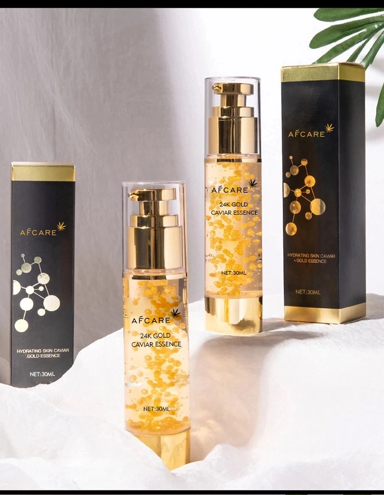 Gold Caviar Facial Moisturizing Anti-Aging Face Serum Moisturizer Hydrating Caviar Serum Whitening 24K Gold Serum Face Serum