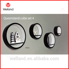 rounded wall cube shelf