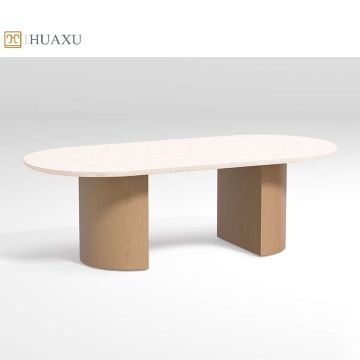 Huaxu Classic Design Italian Travertine Console Table