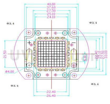 Infrared LED 730nm 740nm 810nm 850nm 940nm 100W IR LED Chip