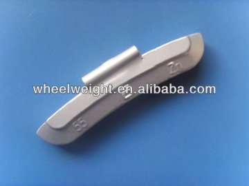 zn(zinc) clip on wheel weight