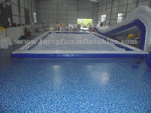 8 by 6 meter Yacht sea pool with 2 meter deep netting/mesh,Inflatable Floating Pool for yacht