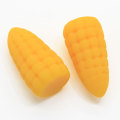 Pas cher En Gros Jaune Maïs 3D Résine Cabochon Mini Perles Charmes Artisanat Décoration Charmes DIY Articles Pour Enfants