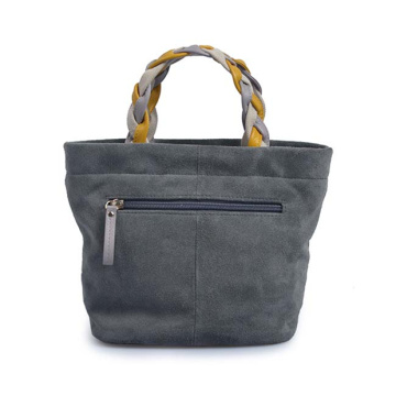 Shopper classica in pelle scamosciata casual