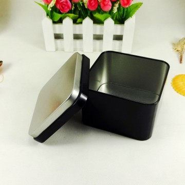 black high quality square coffee tin can