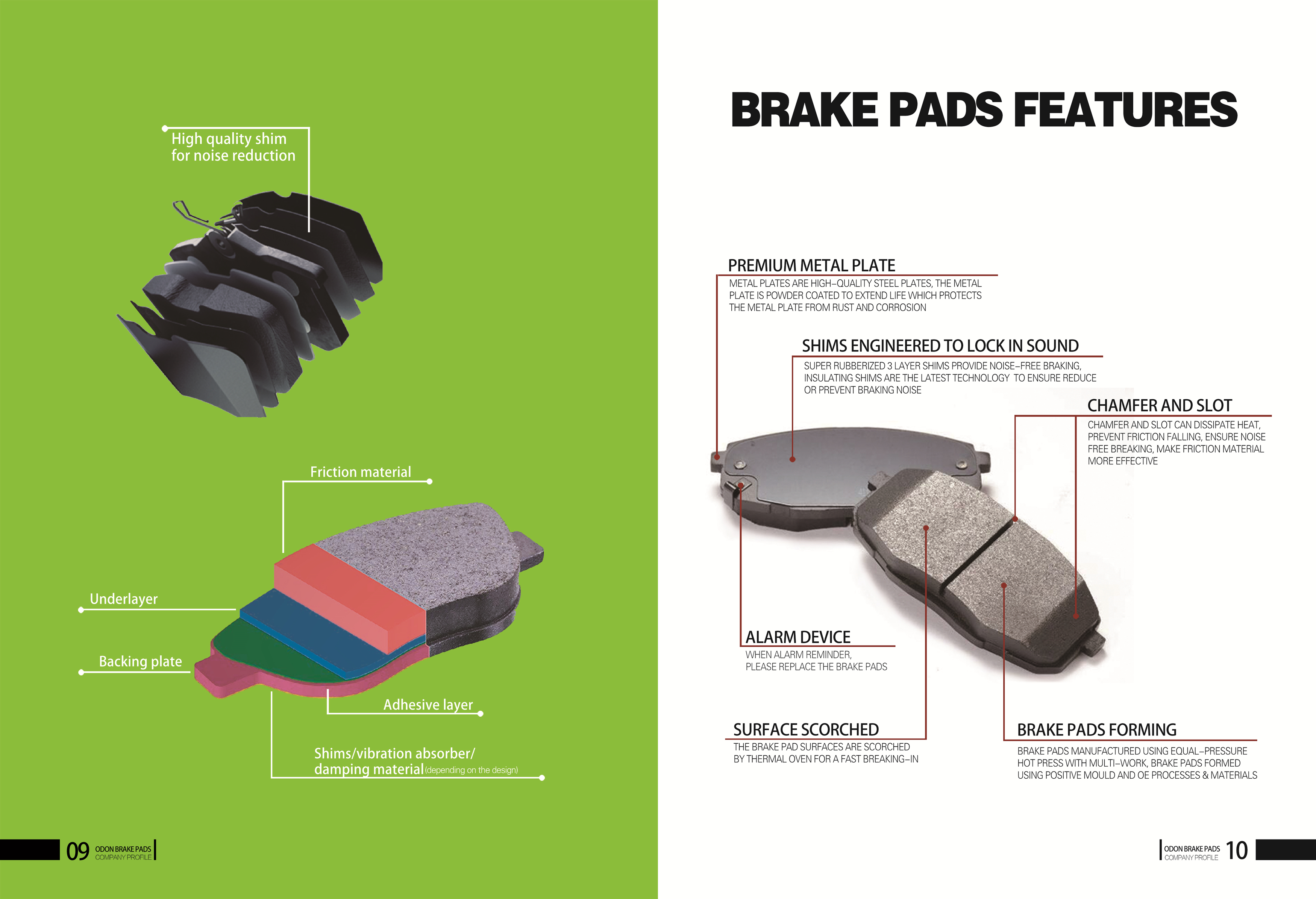 D947 Hot selling brake pads car brake accessories OEM factory truck disc brake pads for BMW