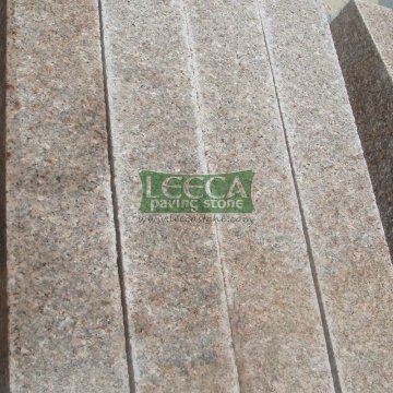 Exterior yellow granite tiles step