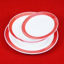Cheap Restaurant Breakfast Flat Ceramic Plate