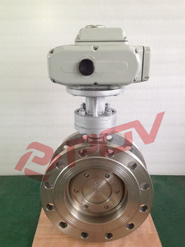 triple eccentric flange electric hard sealing butterfly valve china manufacturer