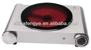 Single ceramic cooktop