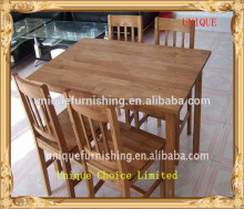 Square Wooden Restaurant Dining Tables,Solid Oak Wood Dining Set