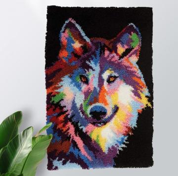 Latch Hook Rug Red Cardinal Crocheting Carpet Rug Yarn Sofa Cushion Mat Crochet Tapestry DIY Carpet Arts – Crafts