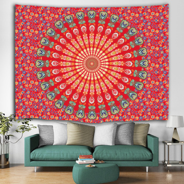 Bohemian Tapestry Mandala Wall Hanging Indian Style Boho Psychedelic Tapestry for Livingroom Bedroom Home Dorm Decor