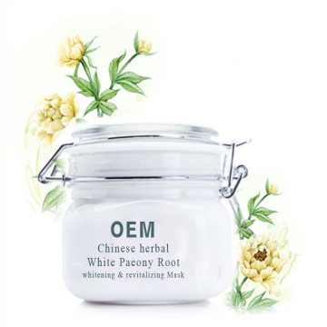 Chinese Herbal White Paeony Root Whitening & Revitalizing Mask OEM