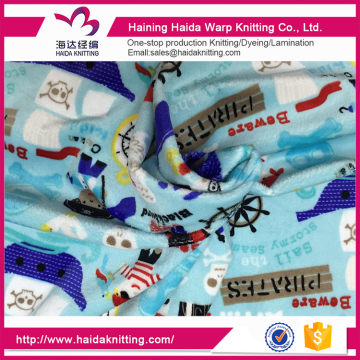 Best Service 100% Polyester Velboa Printed Fabrics