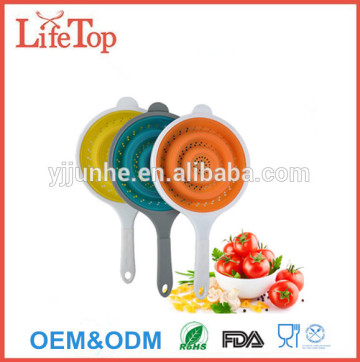 2016 Kitchen Tools Collapsible Silicone Colanders