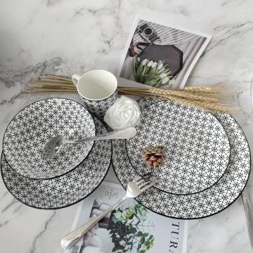 Glitter Star Pad Printing Dinner sets