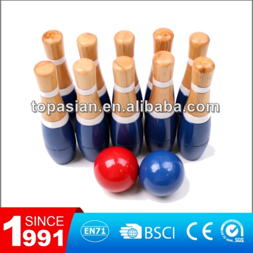 Wooden bowling game/ Lawn bowling / Lawn bowling skittle