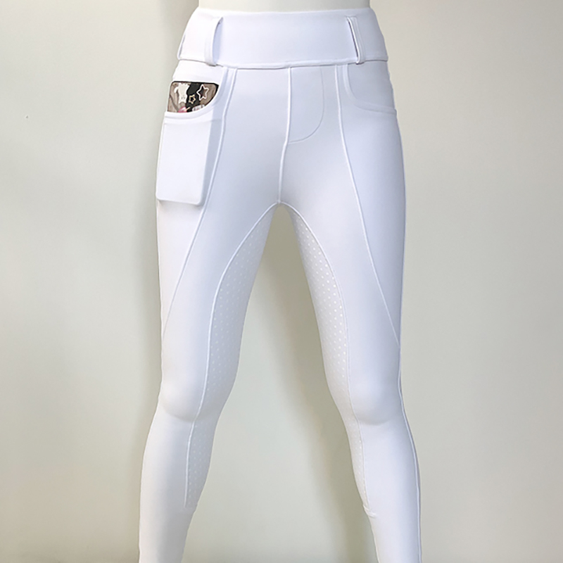 Style chaud Nouveau legging d&#39;équitation en silicone en silicone gris