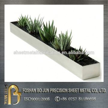 customized outdoor shallow mounth metal planter planter pot